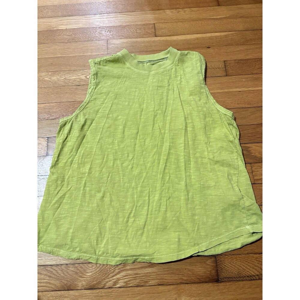 Pilcro Anthropologie Size XL Boxy Muscle Tank Top Lime Green